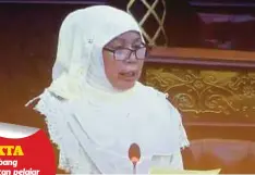  ??  ?? JAMILAH pada Persidanga­n Dewan Undangan Negeri (DUN) Sarawak.