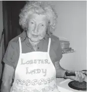  ?? WAYNE GRAY ?? Virginia Oliver began lobstering as a child with her father, then later with her husband, and now goes out daily on the boat ‘Virginia’ with her son, Max, 80.