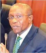  ??  ?? CBN Governor, Godwin Emefiele