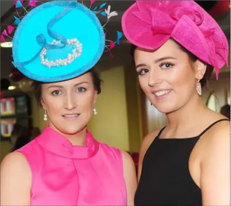  ??  ?? Dee Short and Vanessa Short at the dual race day at Dundalk Stadium.