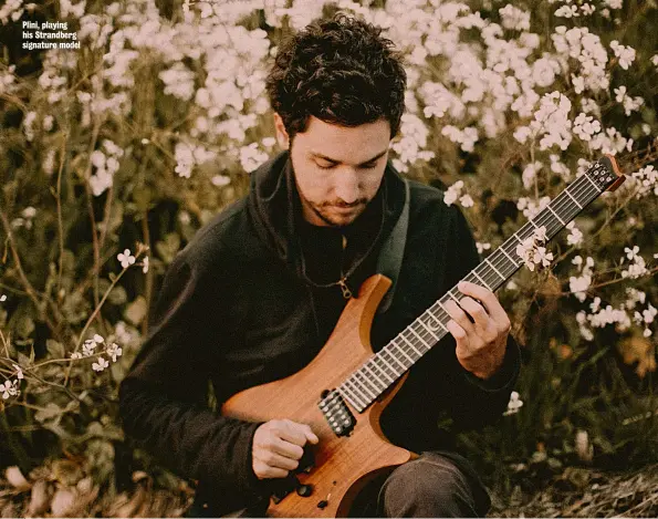  ??  ?? Plini, playing his Strandberg signature model