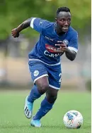  ??  ?? Derek Tieku was on target for Hamilton Wanderers as they upset Team Wellington.