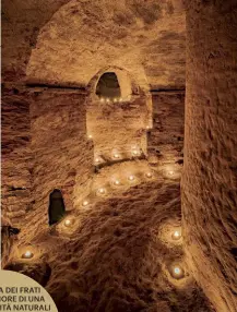  ??  ?? orario: Osimo. da sinistra in senso La Grotta dei Frati a Fiastra e la chiesa di Sant’Emidio alle Grotte.