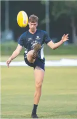  ??  ?? James Gledhill at Broadbeach training.