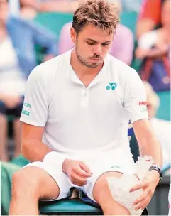  ??  ?? El suizo Stan Wawrinka ha conllevado molestias en la rodilla en las últimas semanas.