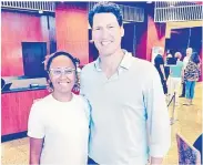  ?? Picture: SUPPLIED ?? Virisila with John Eales during the Japan RWC 2019.