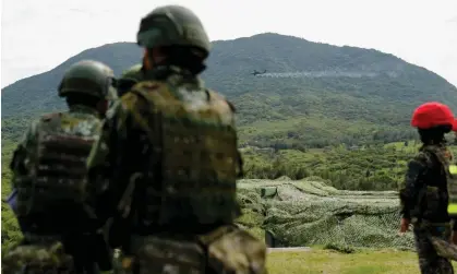  ?? Photograph: Ritchie B Tongo/EPA ?? China’s military is using ‘cognitive warfare’ as well as incursions by war planes and ships to intimidate Taiwan, president Tsai Ing-wen said.