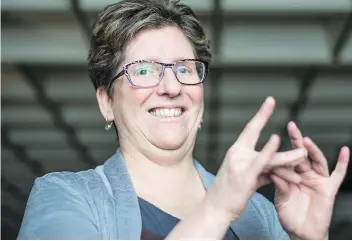  ?? BRANDON HARDER ?? Joanne Weber, who was born deaf and is a PhD candidate at the University of Regina, says it’s important “to provide support at every stage of a child’s life.”