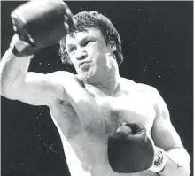  ??  ?? BRITISH FAVOURITE: Tony Sibson hurls his powerful right hand