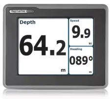  ??  ?? Raymarine’s ST70 series can be configured to show different data