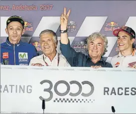  ?? FOTO: MOTOGP.COM ?? Angel Nieto en el último GP de España El 12+1 con Agostini, Rossi y Márquez