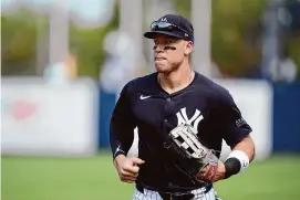  ?? Charlie Neibergall/Associated Press ?? Yankees slugger Aaron Judge is 43 home runs away from 300 for his career.