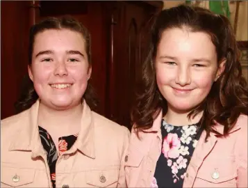  ??  ?? Bronagh Ryan and Grainne Dennehy at their Confirmati­on ceremony in St Patrick’s Church, Craanford.