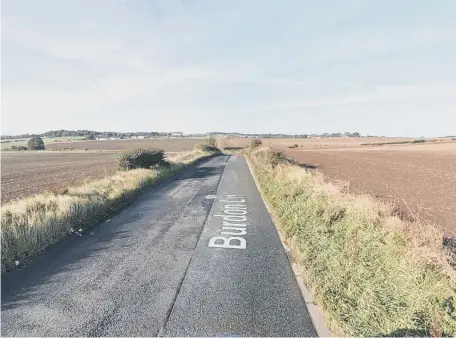  ??  ?? Looking down Burdon Lane, off which plans have been approved for a 950-home housing developmen­t.