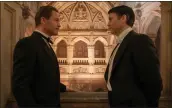  ?? ?? Actor Guy Dexter (Dominic West, left) and Thomas Barrow (Robert James-Collier) form a bond.