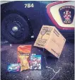  ?? KENSINGTON POLICE DEPARTMENT ?? A photo posted to the Kensington P.E.I. Police Department's Facebook page on April 20 shows snacks and video games.