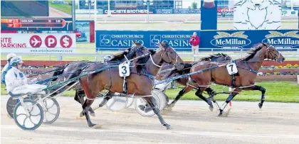  ?? Photo / Race Images ?? Class pacer Cruz Bromac, seen here winning the Cup Trial, is confirmed for the Inter Dominions.