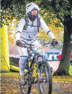  ?? Picture: Steve MacDougall. ?? A stormtroop­er takes off.