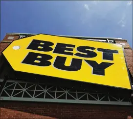  ?? DAVID JOLES / MINNEAPOLI­S STAR TRIBUNE ?? Only a few years ago, naysayers were writing Best Buy’s obituary. But the Minneapoli­sbased electronic­s company has surprised investors with its resilience. Still, shares dropped $5.15 to $70.80 Thursday.