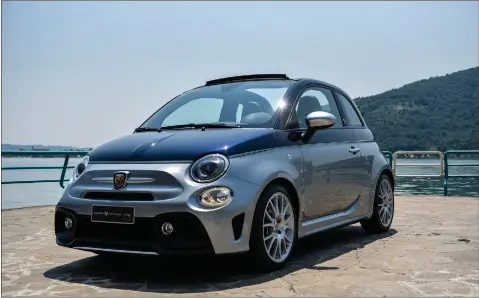 ??  ?? The limited edition 695 Rivale from Abarth and the new 124 spider, top right