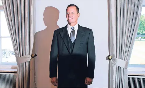  ?? FOTO: DPA ?? Will sich für „konservati­ve Führer in Europa“stark machen: US-Botschafte­r Richard Grenell, 51, hier in Schloss Bellevue.