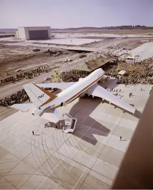  ??  ?? When the 747 was unveiled on September 30, 1968, few internatio­nal airports could accommodat­e its size.