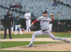  ?? GODOFREDO A. VÁSQUEZ/AP ?? WASHINGTON NATIONALS’ MACKENZIE GORE pitches to an Oakland Athletics batter during the fifth inning of a game on Saturday in Oakland, Calif.