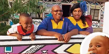  ??  ?? David and his wife, Dudukani, have two boys, S’thembiso (with them in the picture ABOVE) and Musa (RIGHT). David often visits his home town of Maphotla in Mpumalanga.