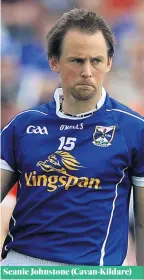  ??  ?? Seanie Johnstone (Cavan-kildare)