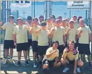  ?? Contribute­d ?? The Rockmart High School boys tennis team took a final four win to head to the state title in Class AA competitio­n.