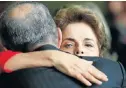  ?? Picture: REUTERS ?? FAT SUBSIDIES: Brazil’s former president, Dilma Rousseff, is greeted by a colleague in Brasilia, Brazil