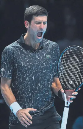  ?? FOTO: GETTY ?? Novak Djokovic, expeditivo. Partido redondo para ganar en dos sets a Isner