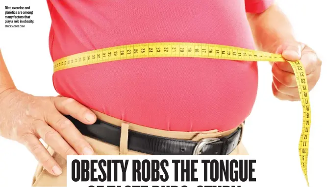  ??  ?? Diet, exercise and genetics areamong manyfactor­s that play a role in obesity.