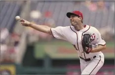  ?? AP file photo ?? Max Scherzer is 12-5 with a 2.25 ERA this season for the Washington Nationals.