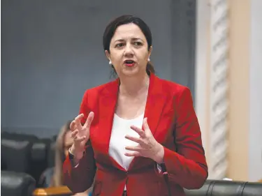  ?? Picture: Dan Peel ?? OPEN UP: Queensland Premier Annastacia Palaszczuk refuses to open borders.