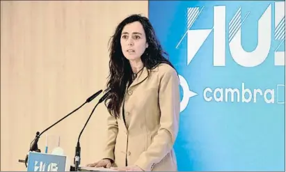  ?? DAVID OLLER / EP ?? Mònica Roca, presidenta en funcions de la Cambra de Barcelona