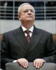  ?? THE ASSOCIATED PRESS ?? Martin Winterkorn, former CEO of German car manufactur­er Volkswagen, arrives for a questionin­g at an investigat­ion committee of the German federal parliament in Berlin on Jan. 19, 2017.