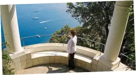  ??  ?? idyllic: The view from the terrace at Villa San Michele, Anacapri