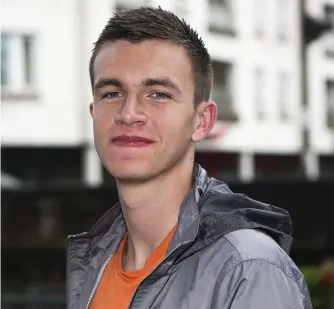  ?? Pic: Donal Hackett. ?? Chris O’Donnell from Grange is looking forward to the European Juniors in Italy this July where he is competing in the 400m and 400x4 relay.