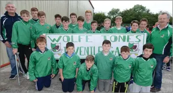  ??  ?? Young footballer­s from Wolfe Tones in Kanturk and Lismire who participat­ed in Féile Peile na nÓg