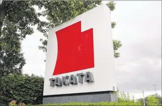  ?? PAUL SANCYA / ASSOCIATED PRESS ?? A lawsuit filed Aug. 18 details how a dangerous Takata air bag went from a wrecked car to a salvage yard, ending up in a 2002 Honda Accord and nearly killing a Las Vegas woman.