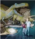  ?? Foto: Dino World ?? Lebensecht begegnet man den Giganten der Urzeit.
