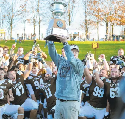  ?? MORNING CALL FILE PHOTO ?? Lehigh football coach Andy Coen has stepped down after 13 seasons. He finishes with a 85-64 record at Lehigh and tied Bill Leckonby for the most victories in Mountain Hawks history. He was 9-4 against Lafayette.