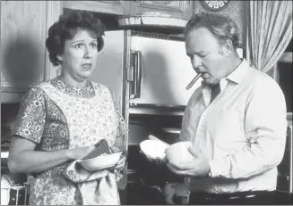  ?? SONY PICTURES TELEVISION ?? The performanc­es of Jean Stapleton, left, and Carroll O’Connor helped make All in the Family relevant in a way that television sitcoms had never been before — and rarely have been in the decades since it aired.