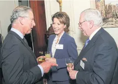  ?? AFP ?? Britain’s Prince Charles, the Prince of Wales, left, talks to David Starkey, right, during a reception at St James’s Palace in 2007.