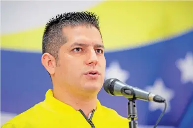  ?? ?? El ministro de Deporte de Venezuela,
Mervin Maldonado
EFE
Federales de Chiriquí