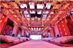  ?? The Marriott Grand Ballroom is transforme­d for the most-awaited annual bridal fair in the metro, Marry Me at Marriott. ??