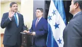  ??  ?? Fredy Díaz Zelaya fue ratificado como ministro de Defensa