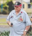  ?? Picture: MARK MURRAY ?? REFLECTION: Mossman RSL secretary Wally Gray at a Remembrace Day ceremony yesterady..