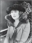  ?? (Library of Congress) ?? Anna Q. Nilsson starred in the silent film “Why Girls Leave Home,” a big hit in the 1920s.